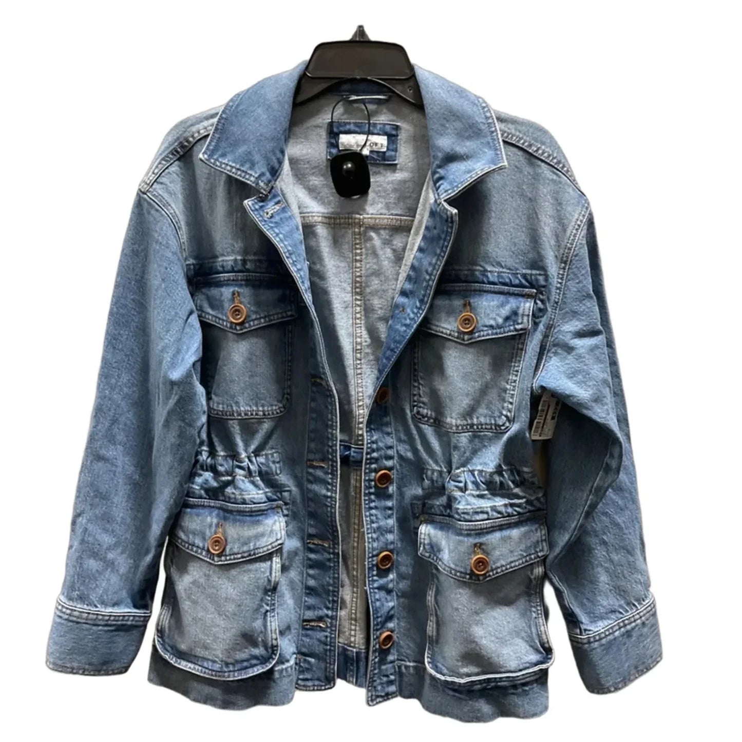 Jacket Denim By Loft In Blue Denim, Size: S