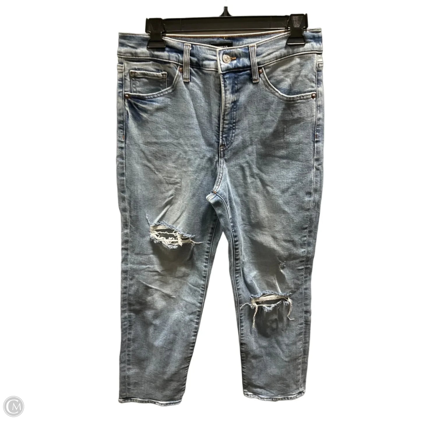 Jeans Skinny By Express In Blue Denim, Size: 6