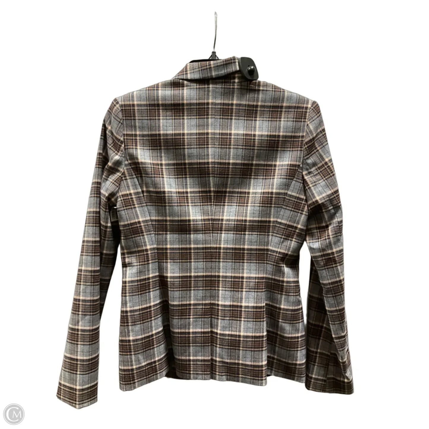 Blouse Long Sleeve By Tommy Hilfiger In Plaid Pattern, Size: Xs