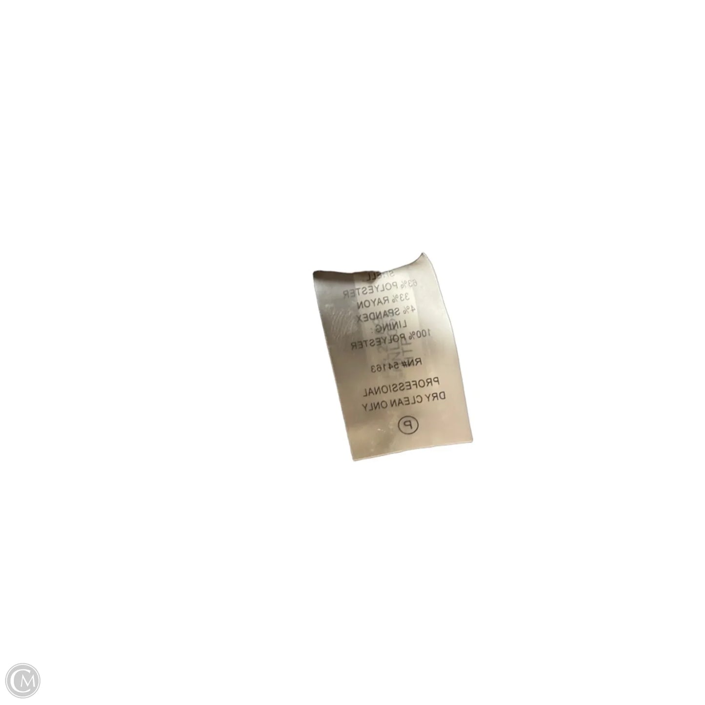Blazer By Calvin Klein In Brown, Size: Mp