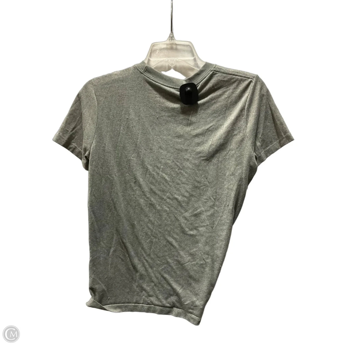 Athletic Top Short Sleeve By Nike In Grey, Size: M