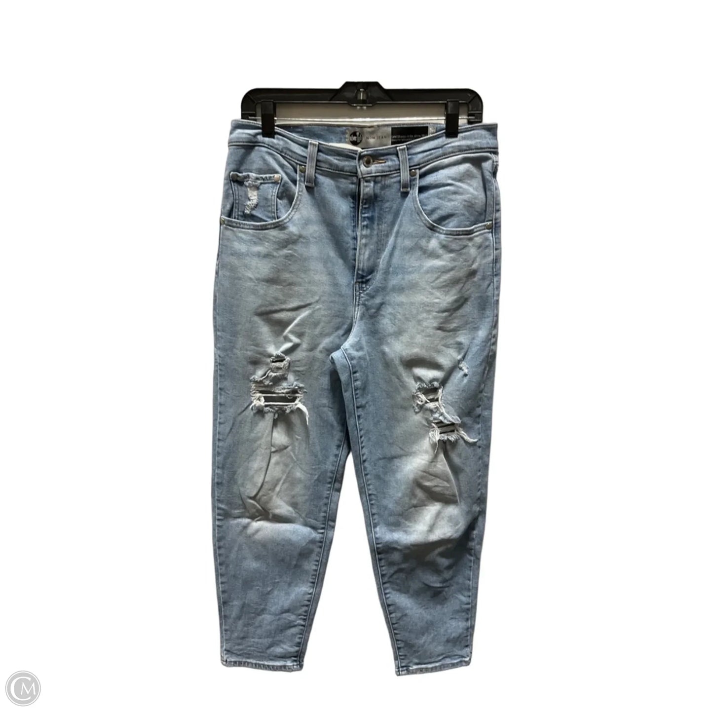 Jeans Cropped By Levis In Blue Denim, Size: 8