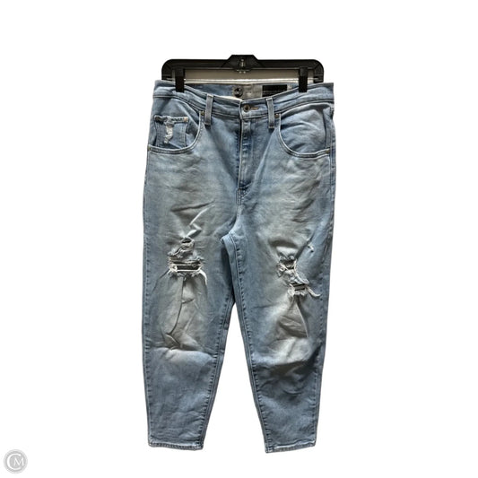 Jeans Cropped By Levis In Blue Denim, Size: 8