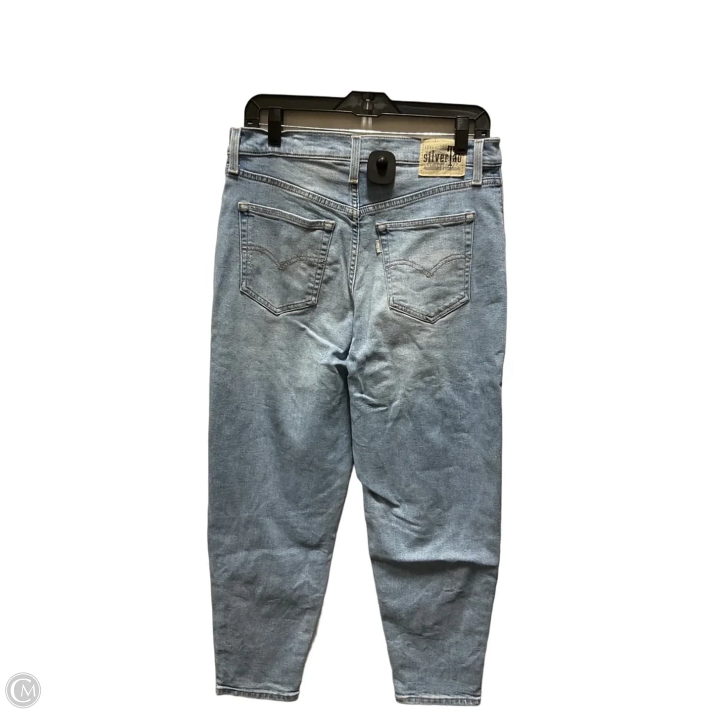 Jeans Cropped By Levis In Blue Denim, Size: 8