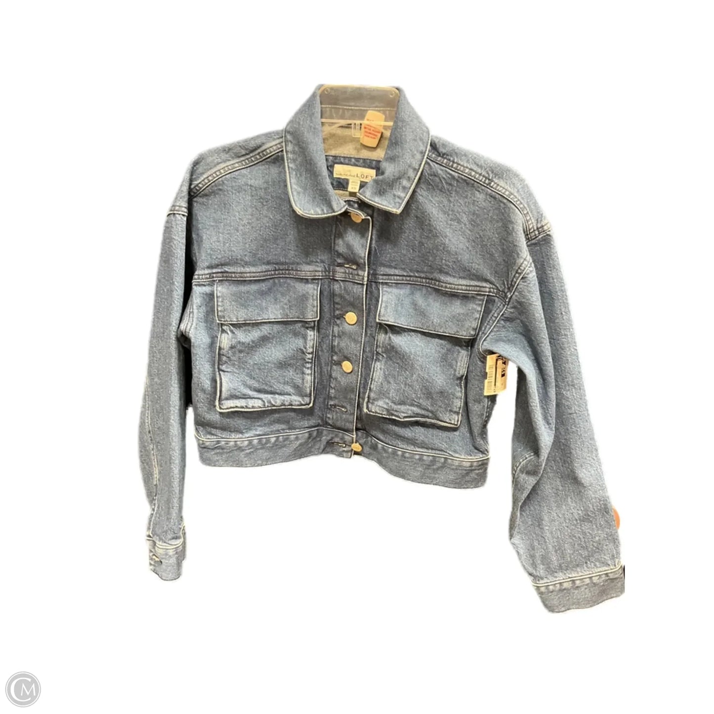 Jacket Denim By Loft In Blue, Size: Xs