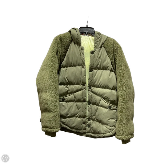 Coat Puffer & Quilted By Pilcro In Green, Size: M