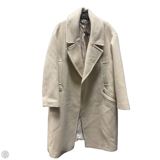 Coat Trench Coat By Zara In Cream, Size: M