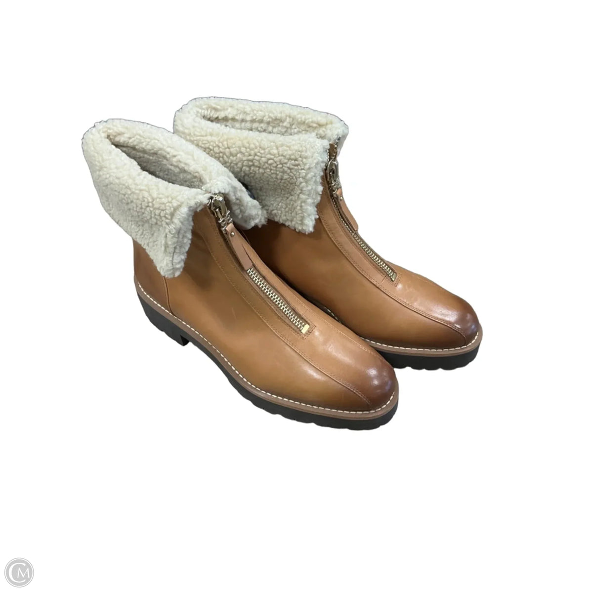 Boots Ankle Flats By Sam Edelman In Brown, Size: 11