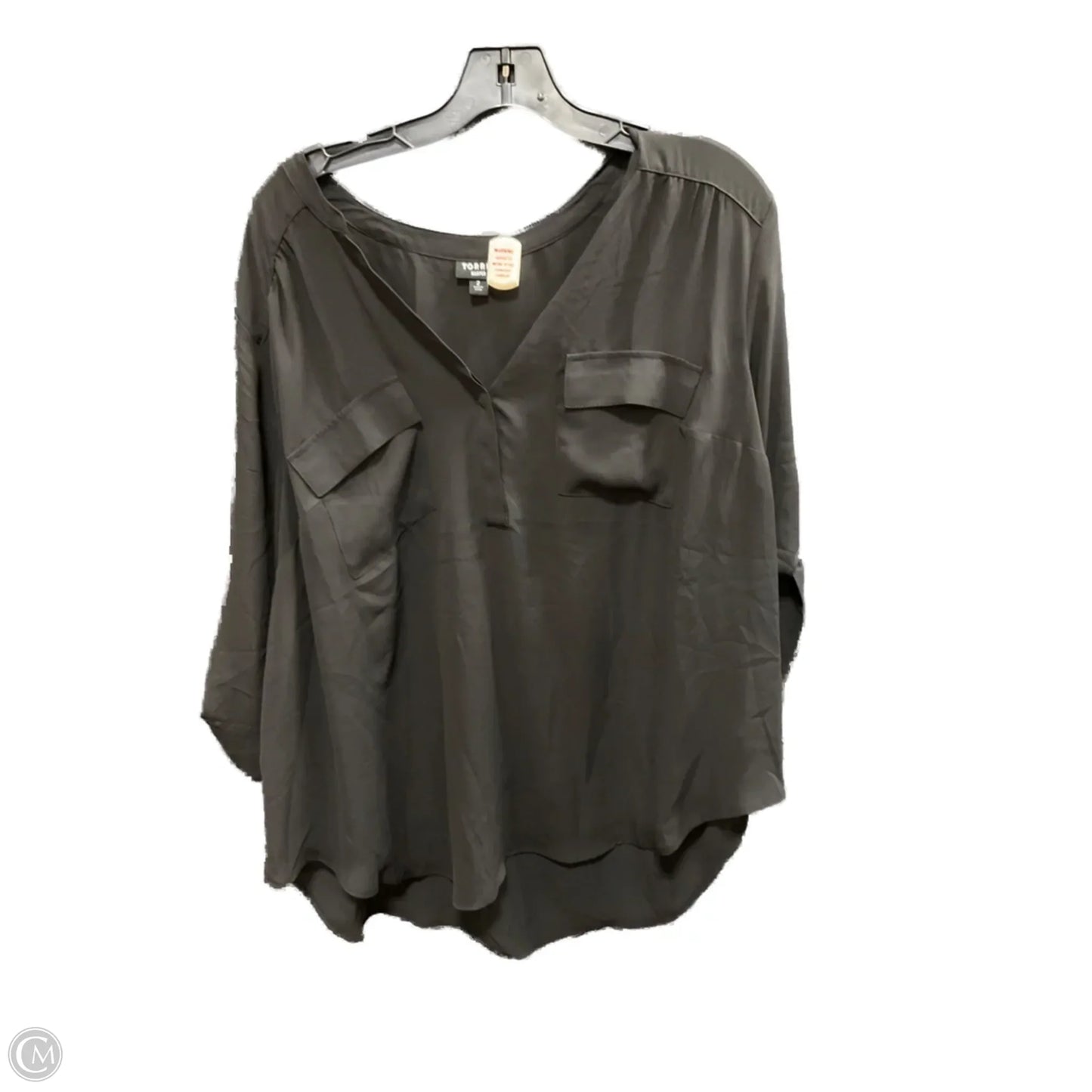Top 3/4 Sleeve By Torrid In Black, Size: 1x