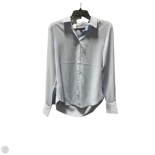 Blouse Long Sleeve By Brooks Brothers In Blue, Size: S