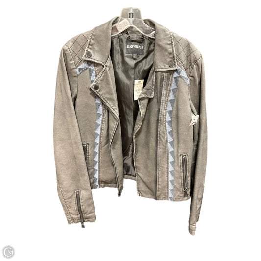 Jacket Other By Express In Grey, Size: M