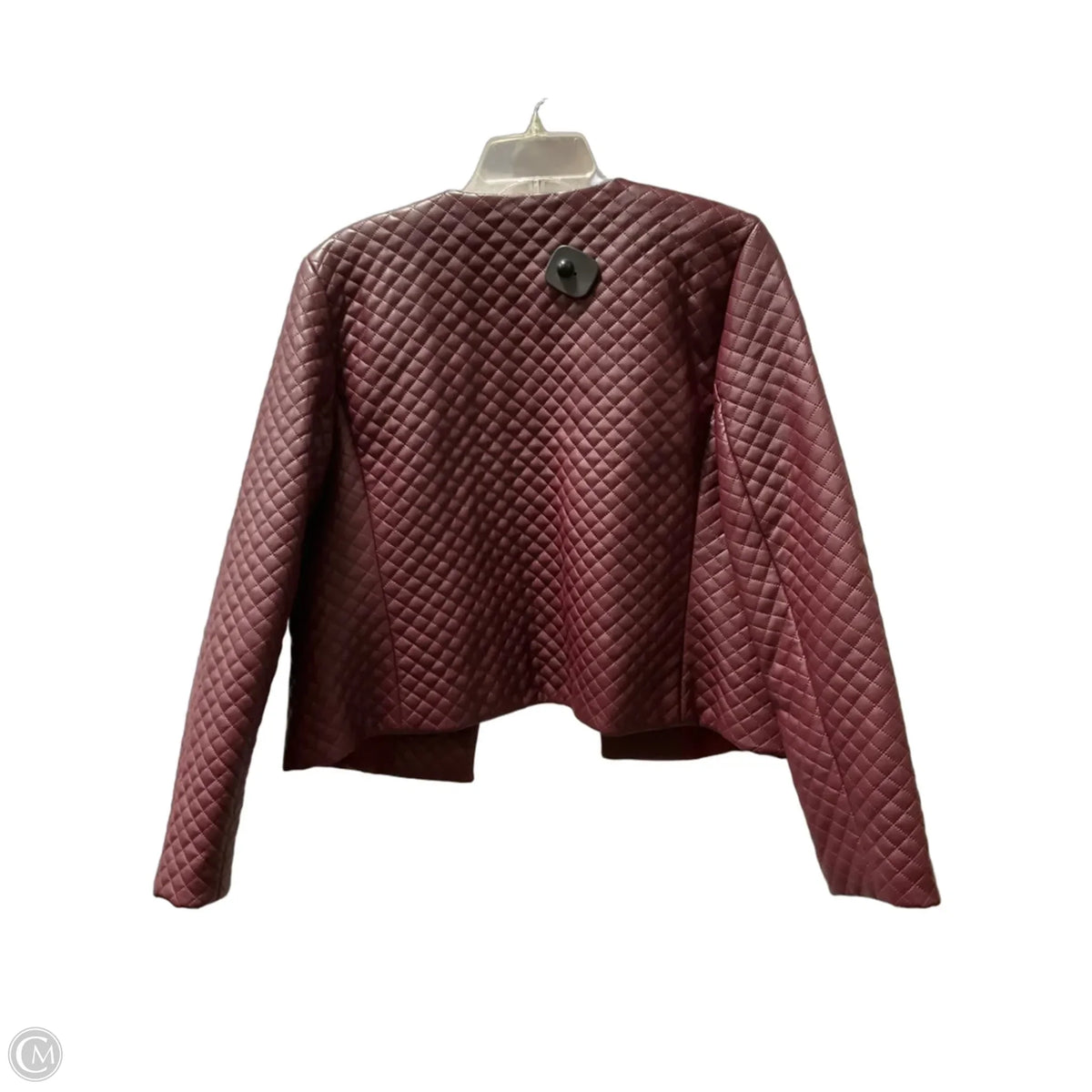 Jacket Shirt By Talbots In Maroon, Size: M