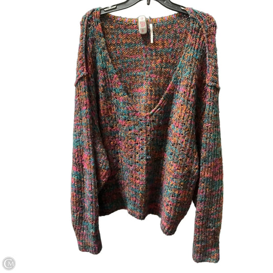Sweater By Free People In Multi-colored, Size: Xl