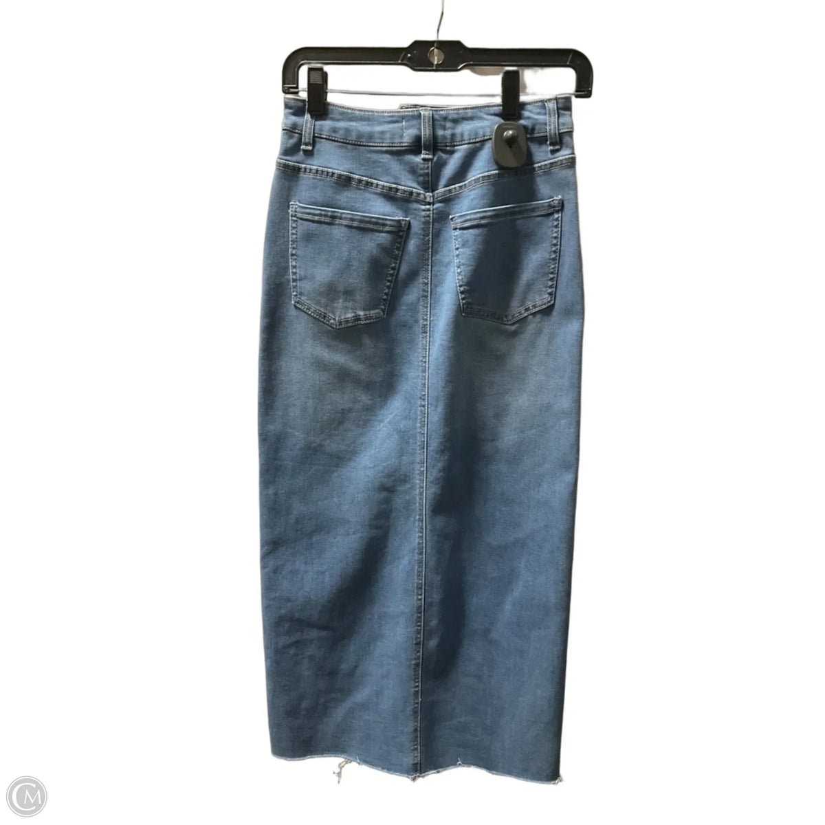 Skirt Maxi By Oat In Blue Denim, Size: 0