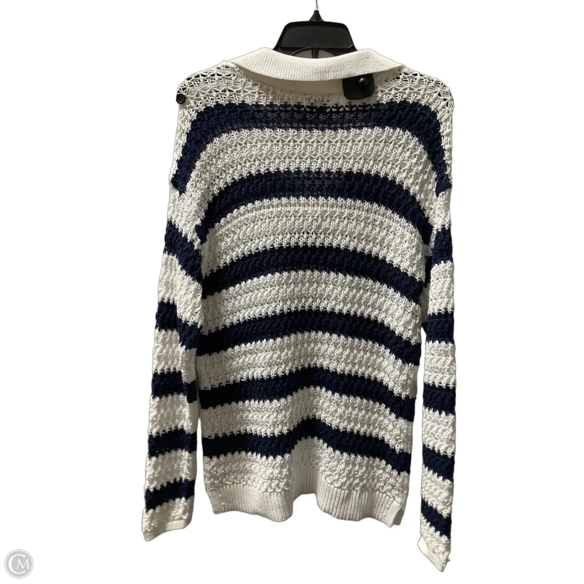Top Long Sleeve By Talbots In Blue, Size: M