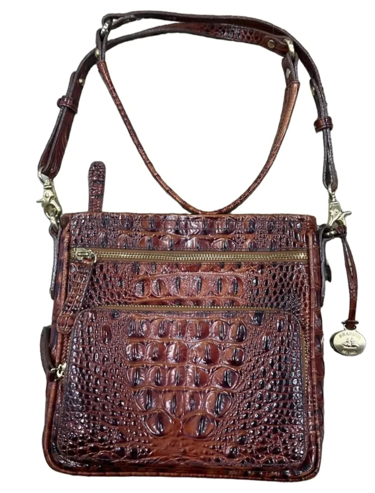 Crossbody Designer By Brahmin, Size: Medium