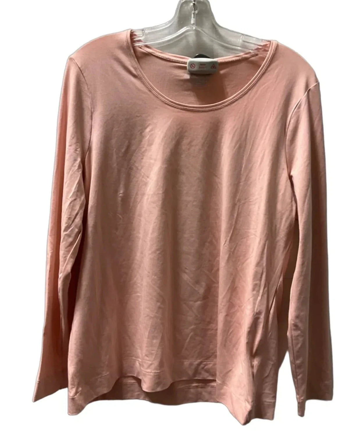 Top Long Sleeve Basic By Chicos In Pink, Size: L