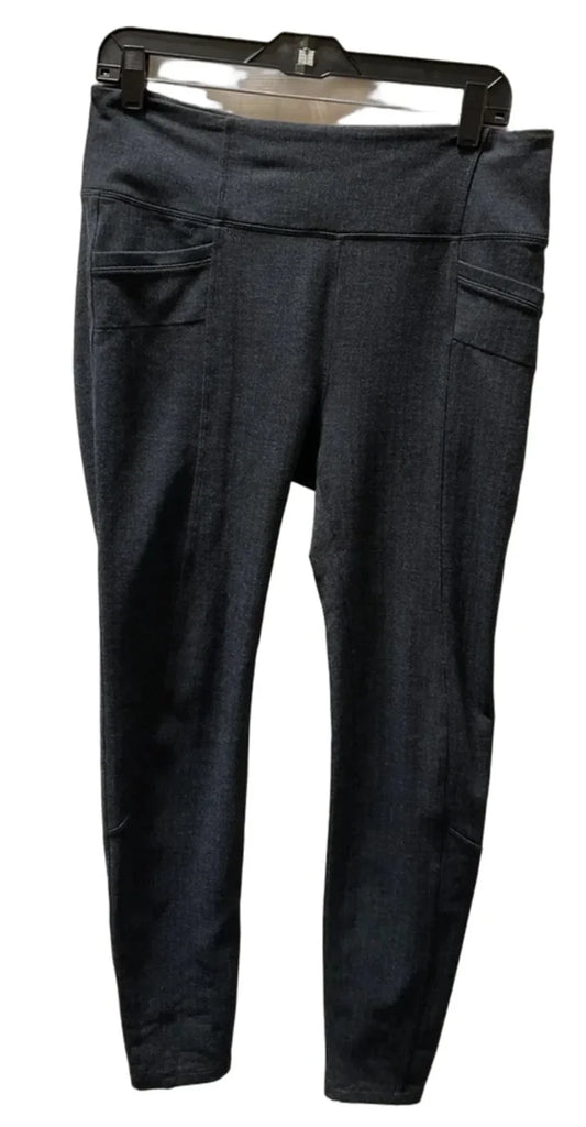 Athletic Leggings By Athleta In Navy, Size: L