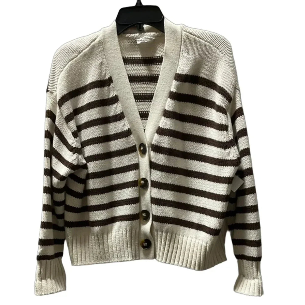 Cardigan By Willow & Wind In Striped Pattern, Size: L