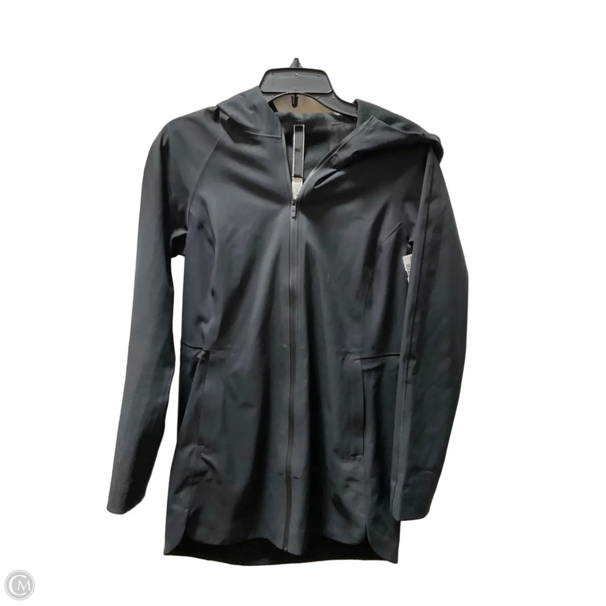 Athletic Jacket By Lululemon In Black, Size: 4