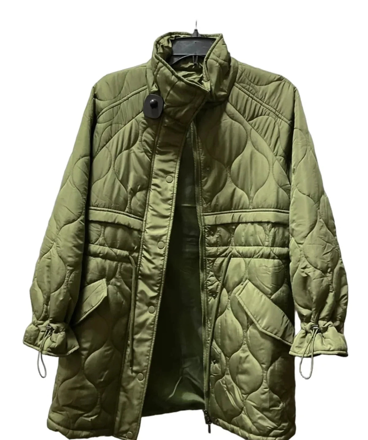 Coat Puffer & Quilted By Cmf In Green, Size: S
