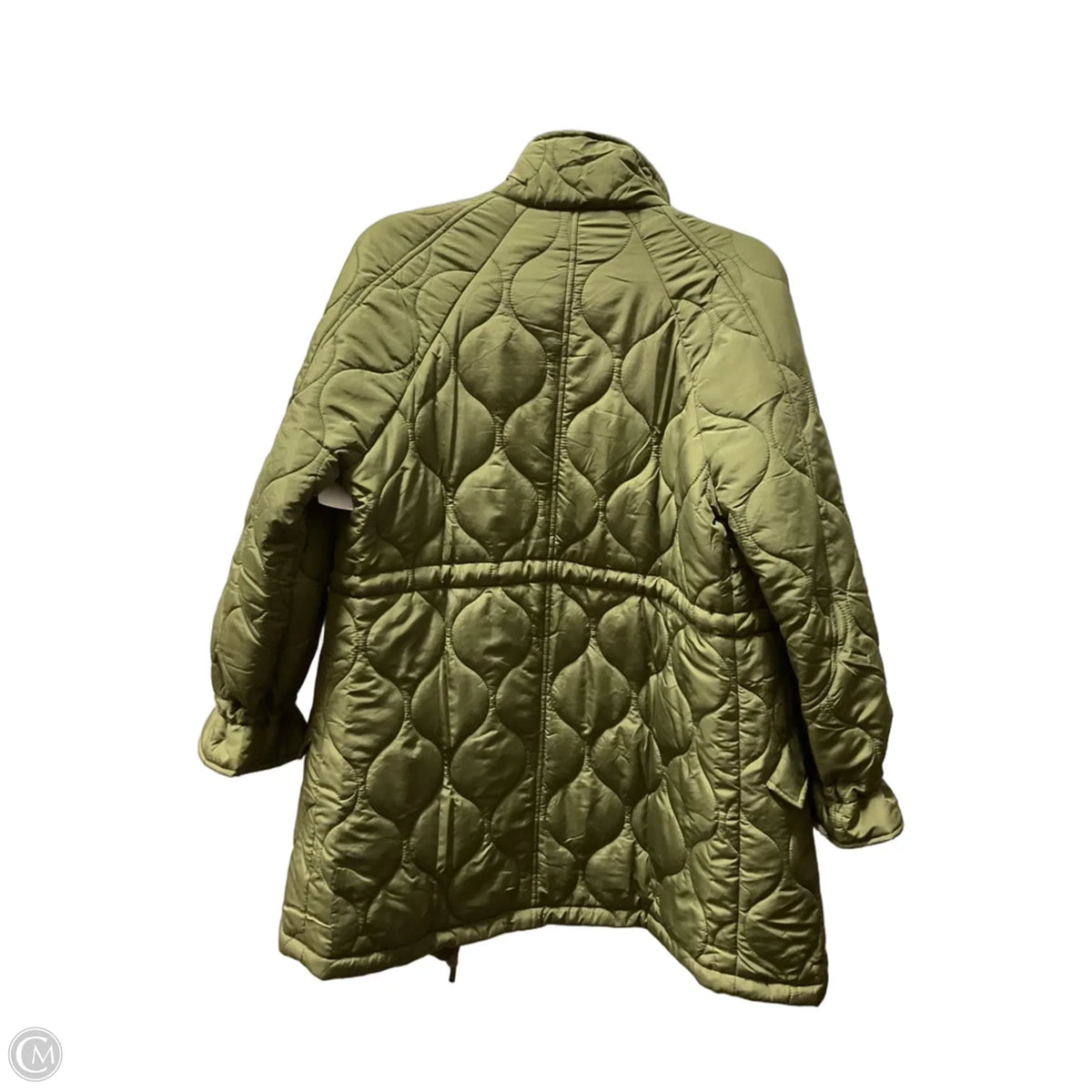 Coat Puffer & Quilted By Cmf In Green, Size: S