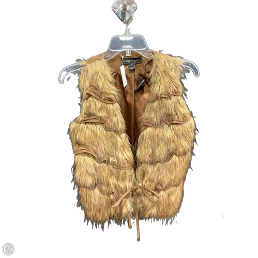 Vest Faux Fur & Sherpa By Bagatelle In Brown, Size: Xs