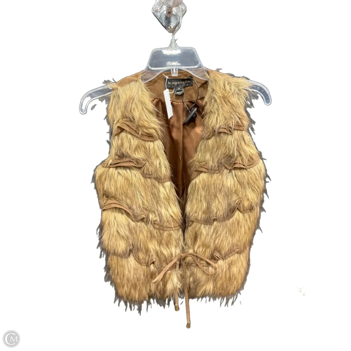 Vest Faux Fur & Sherpa By Bagatelle In Brown, Size: Xs