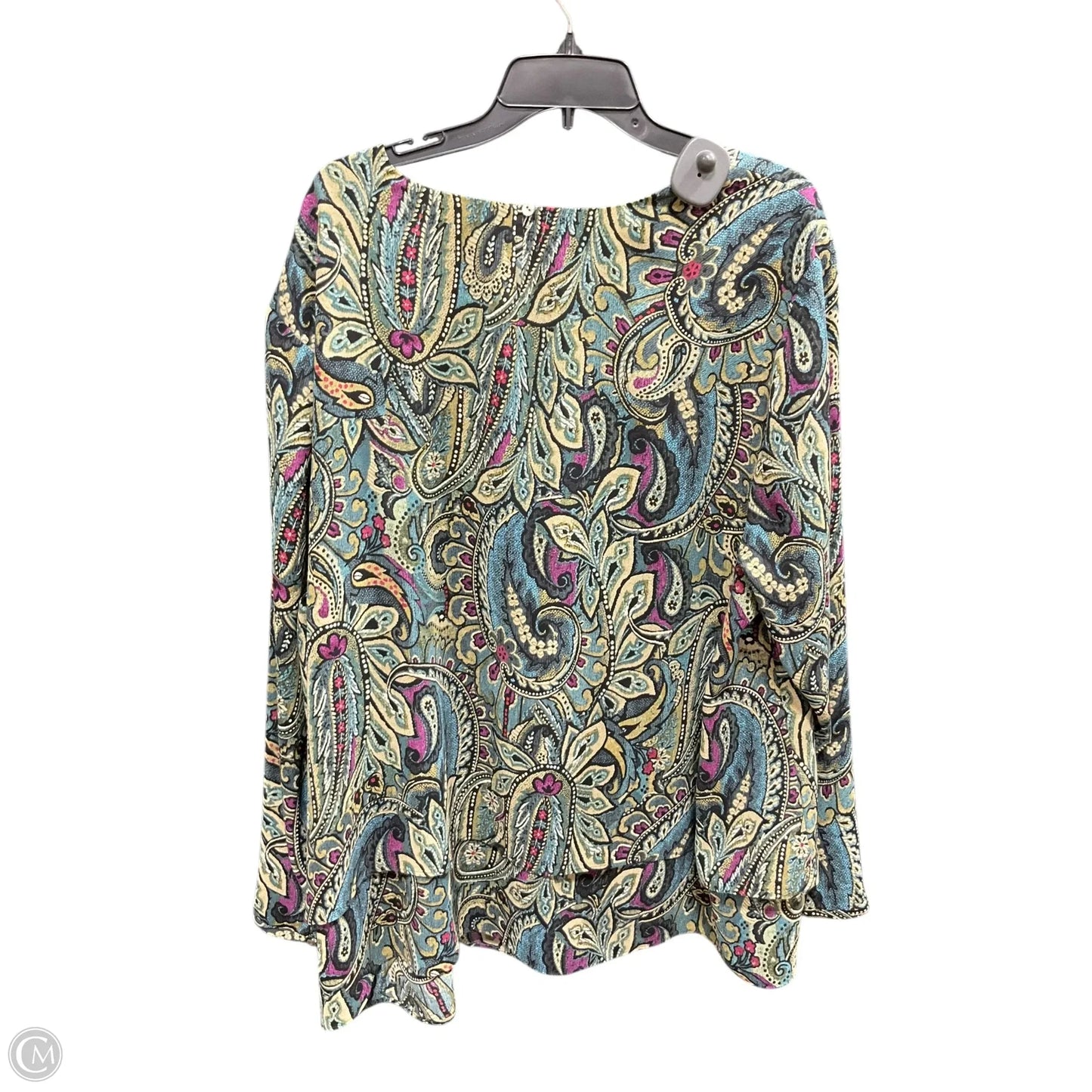 Top Long Sleeve By J. Jill In Green, Size: 4x