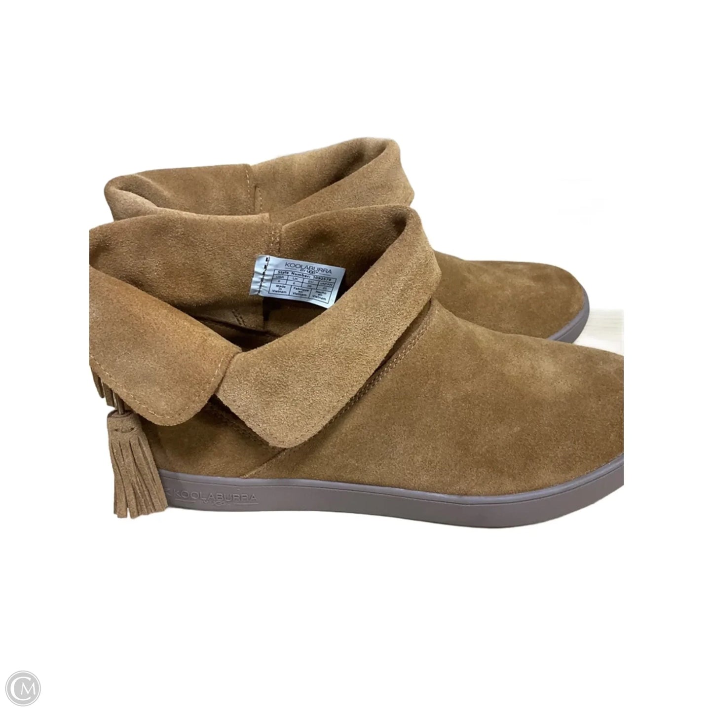 Boots Ankle Flats By Koolaburra By Ugg In Bronze, Size: 8