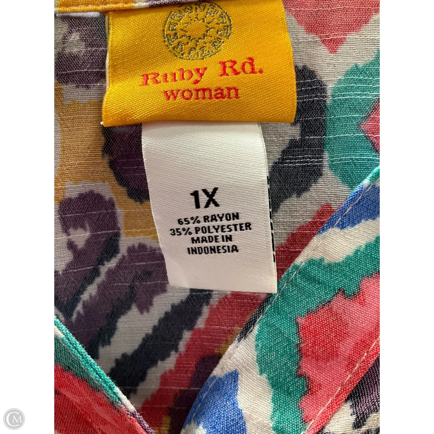 Top Long Sleeve By Ruby Rd In Multi-colored, Size: 1x