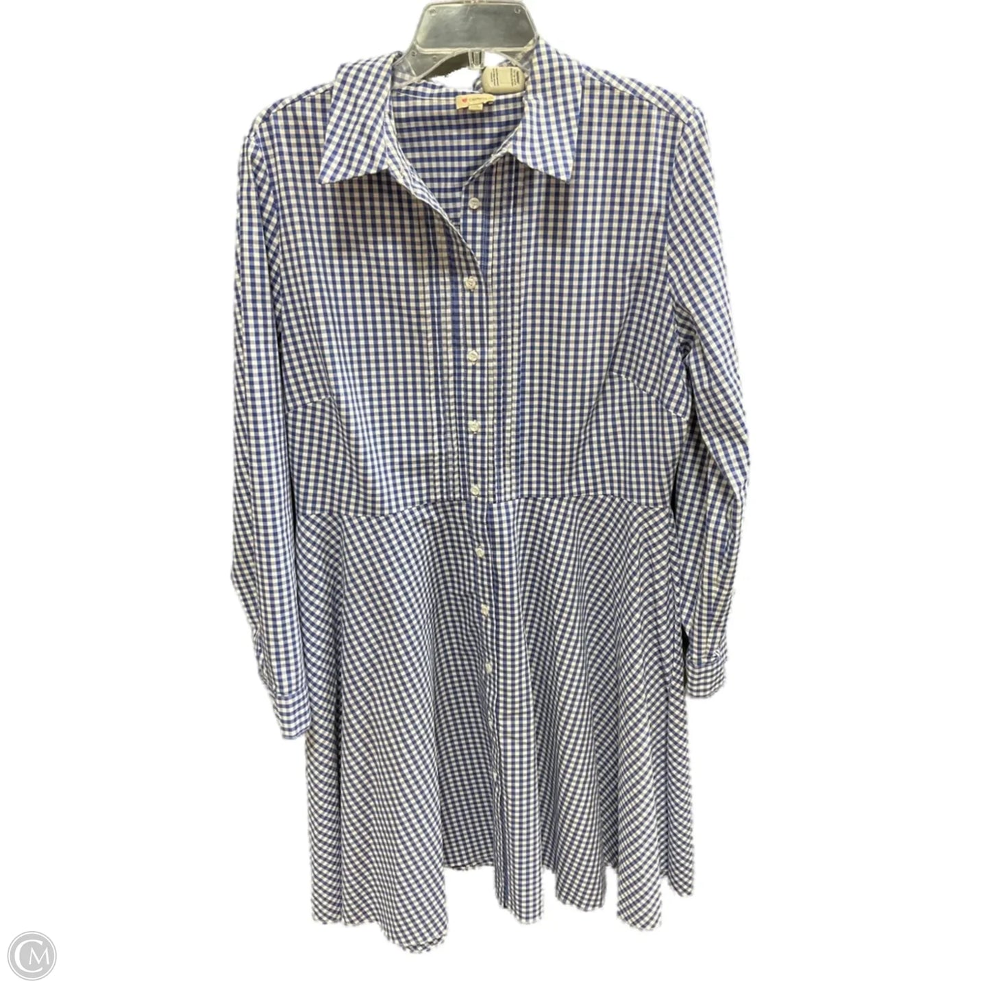 Dress Casual Midi By Cremieux In Blue, Size: 14