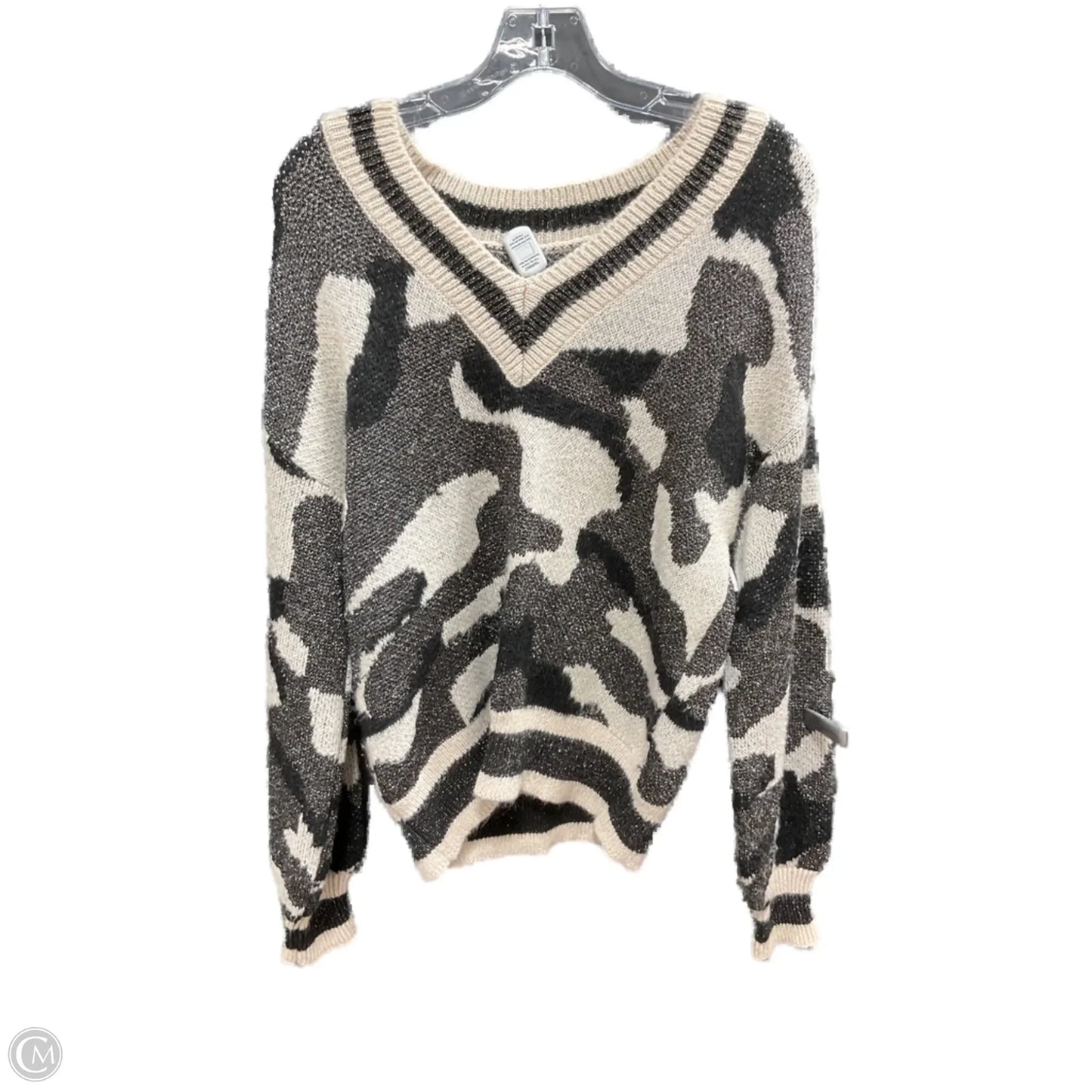 Sweater By Nine West In Camouflage Print, Size: M