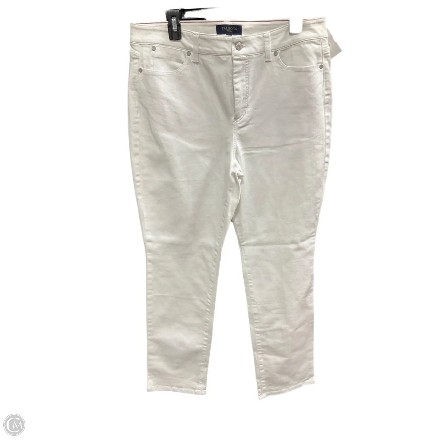 Jeans Straight By Talbots In White, Size: 14p
