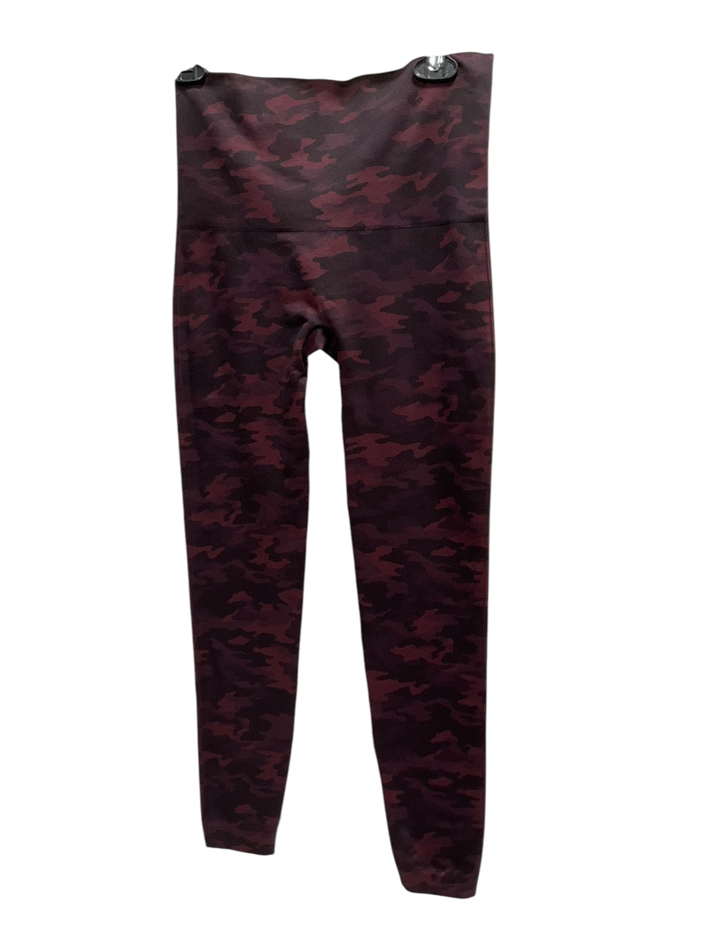 Athletic Leggings By Spanx In Camouflage Print, Size: Xl