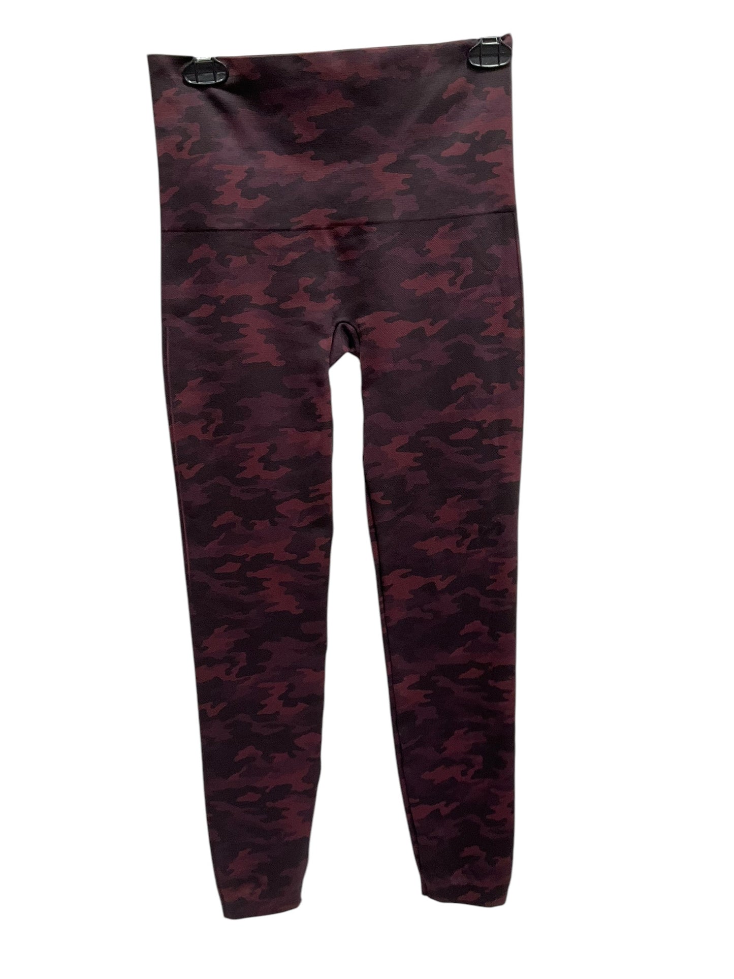 Athletic Leggings By Spanx In Camouflage Print, Size: Xl