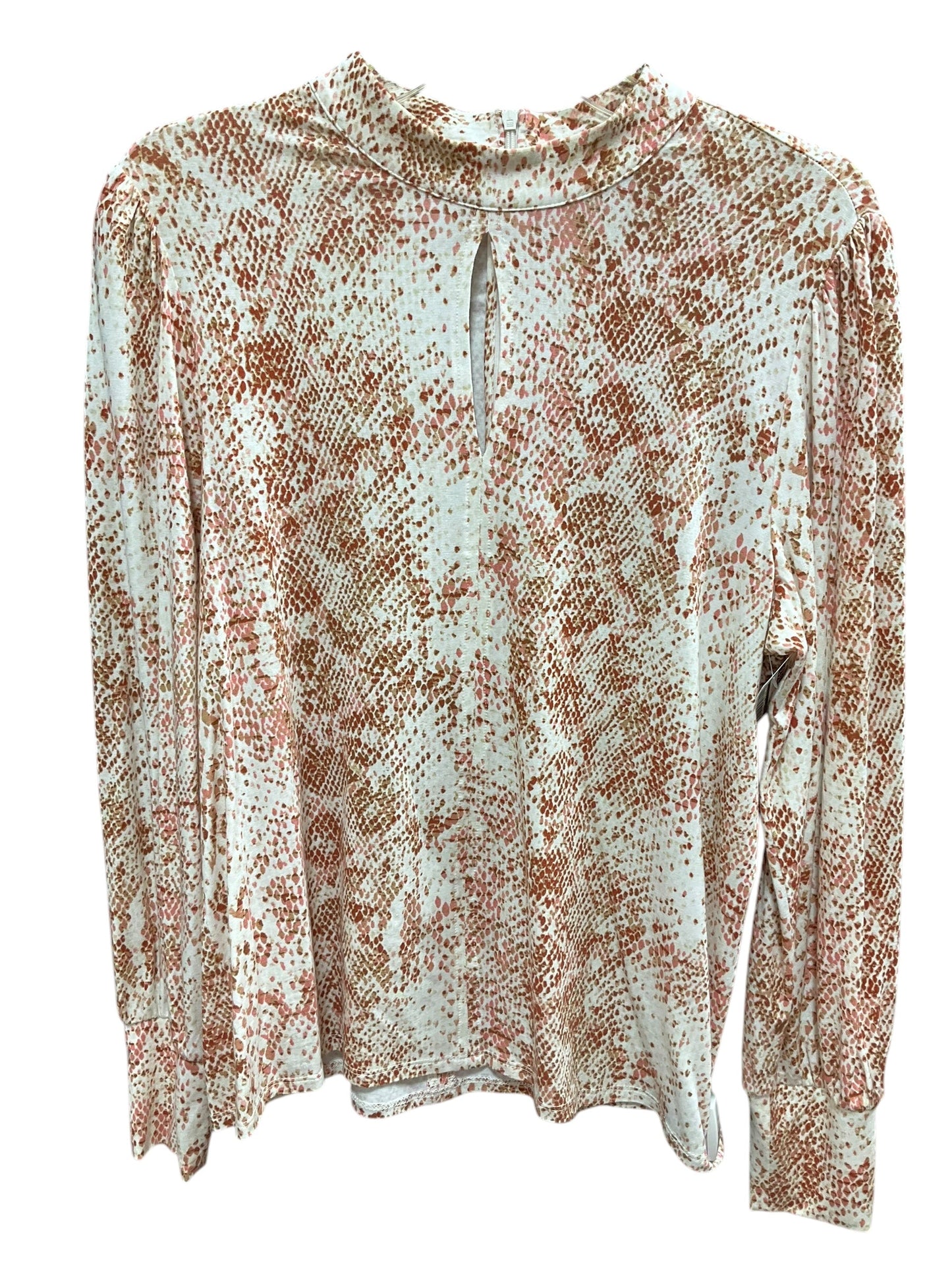 Top Long Sleeve By Chicos In Animal Print, Size: M