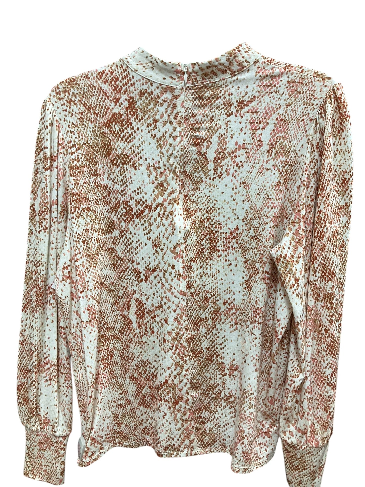 Top Long Sleeve By Chicos In Animal Print, Size: M