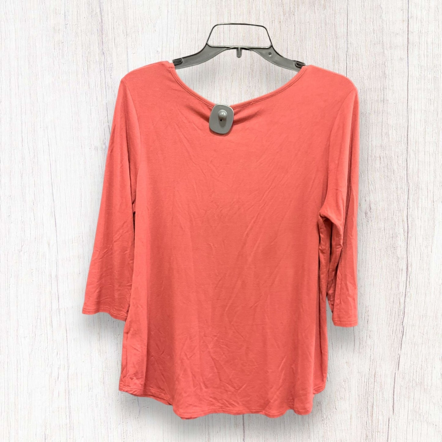 Top 3/4 Sleeve By Clothes Mentor In Mauve, Size: L