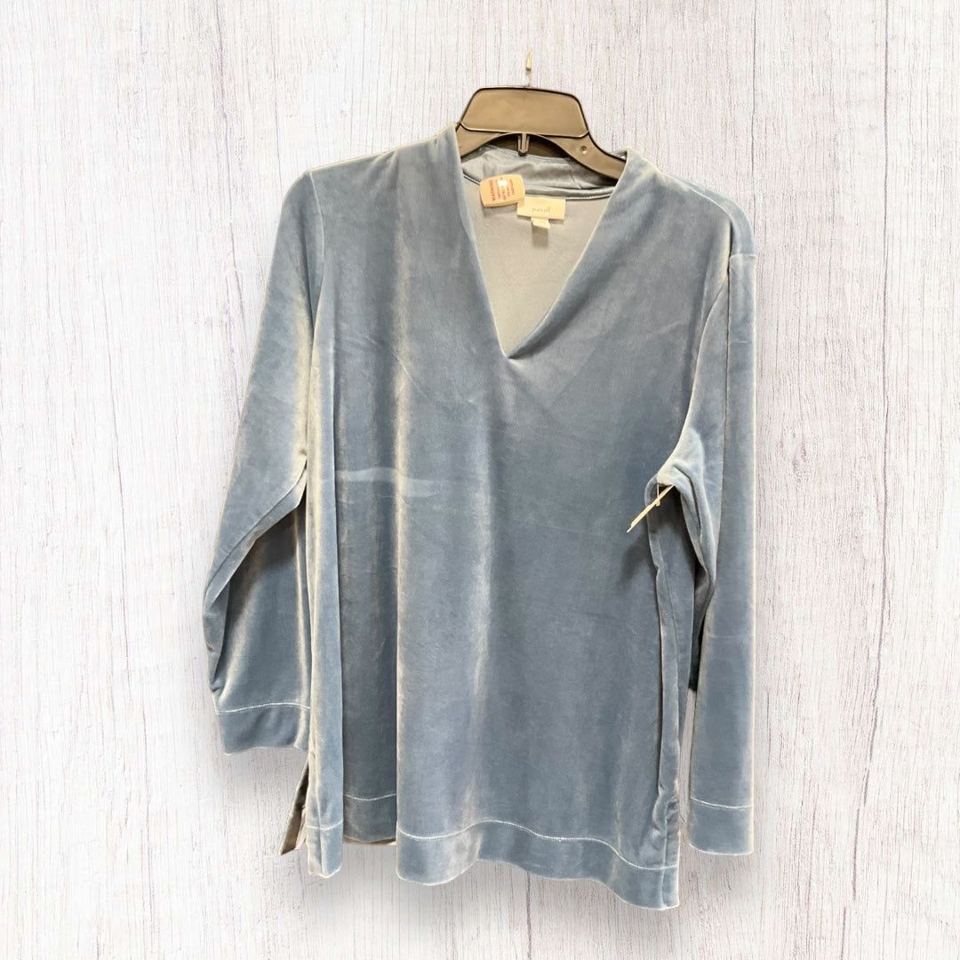 Top Long Sleeve By Pure Jill In Blue, Size: L