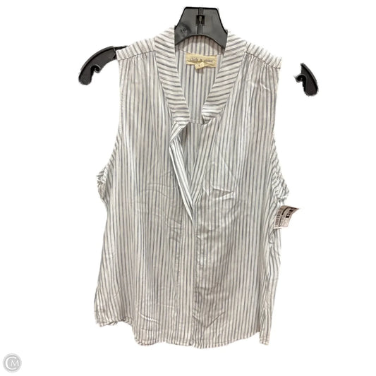 Blouse Sleeveless By Cloth & Stone In Striped Pattern, Size: S