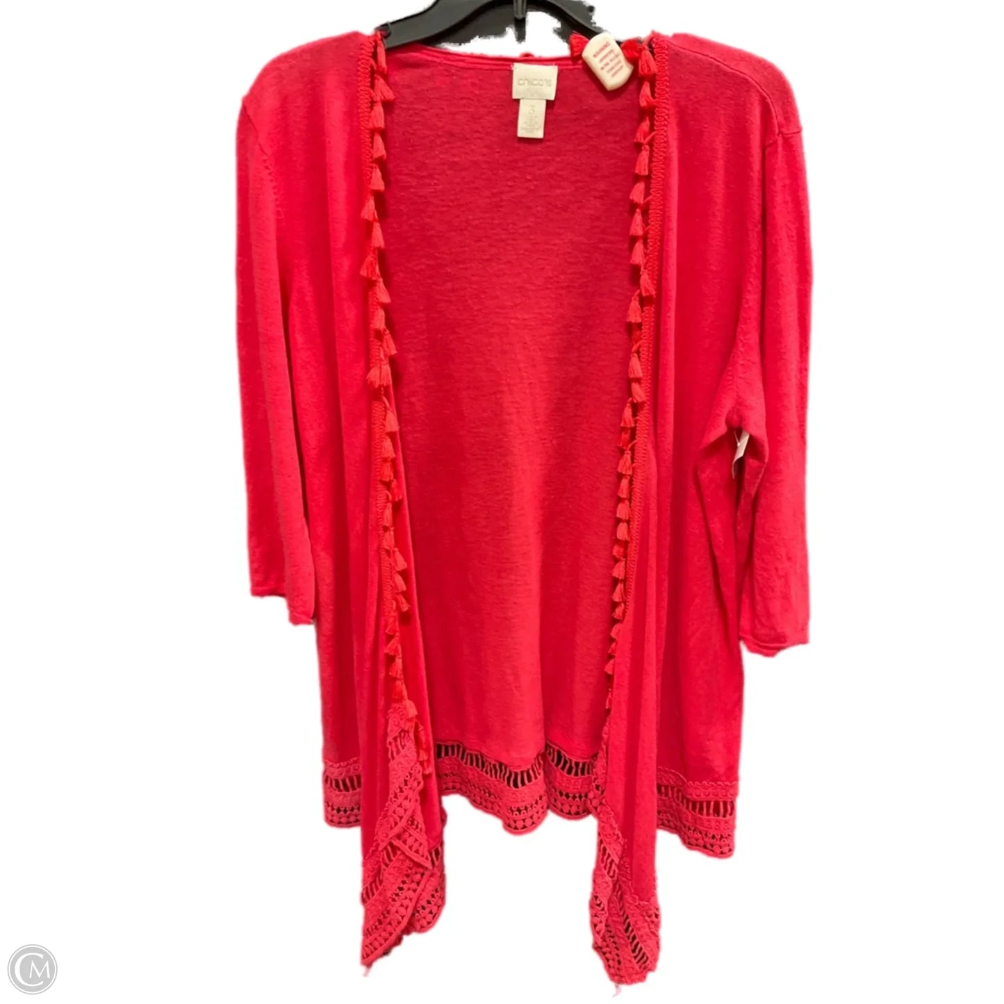 Cardigan By Chicos In Red, Size: L