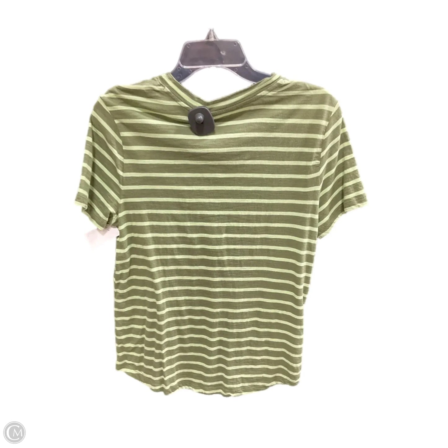 Top Short Sleeve By Loft In Green, Size: M