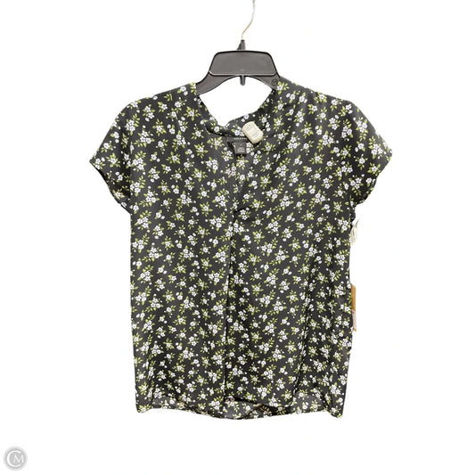Top Short Sleeve By Halogen In Floral Print, Size: S