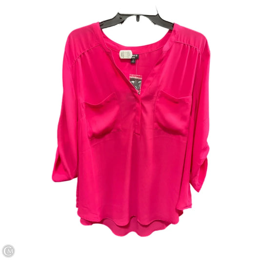 Top 3/4 Sleeve By Torrid In Pink, Size: 2x