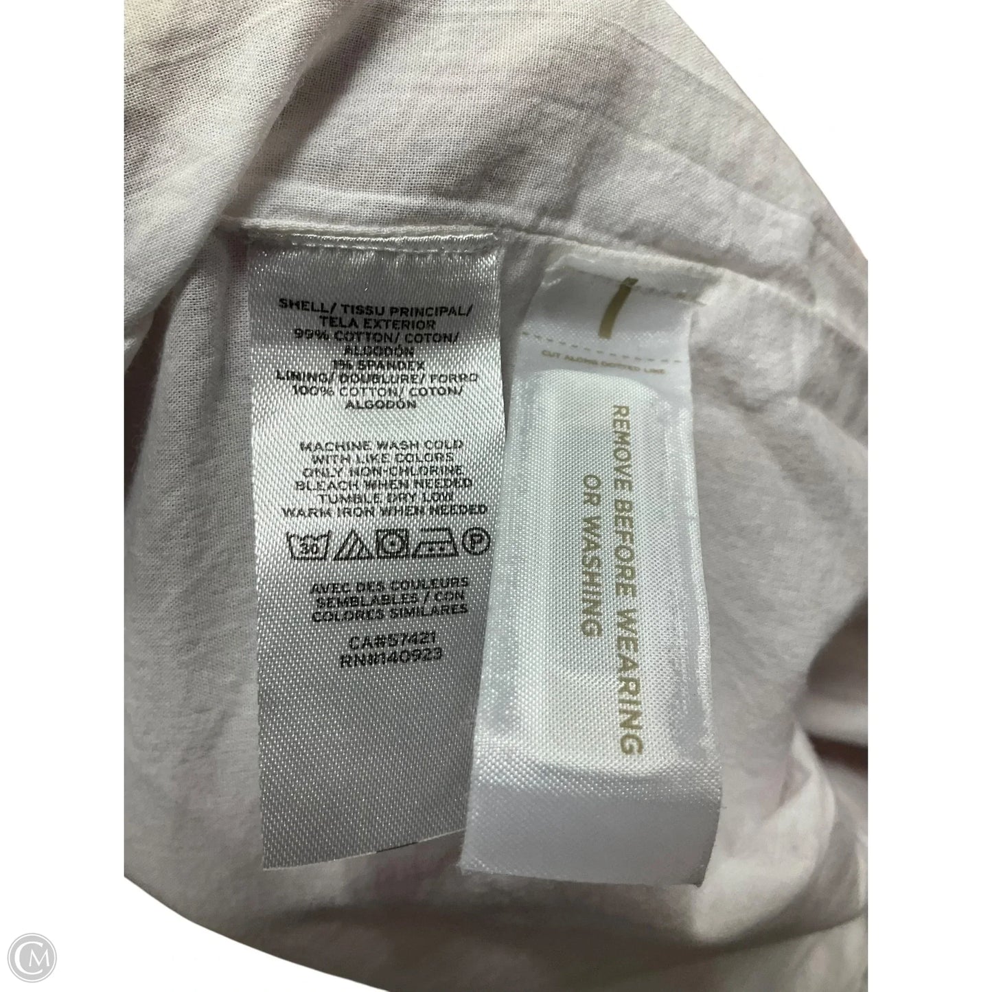 Dress Casual Midi By Loft In Striped Pattern, Size: 0