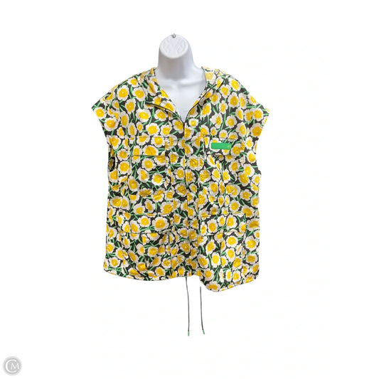 Top Short Sleeve Designer By Diane Von Furstenberg In Floral Print, Size: L