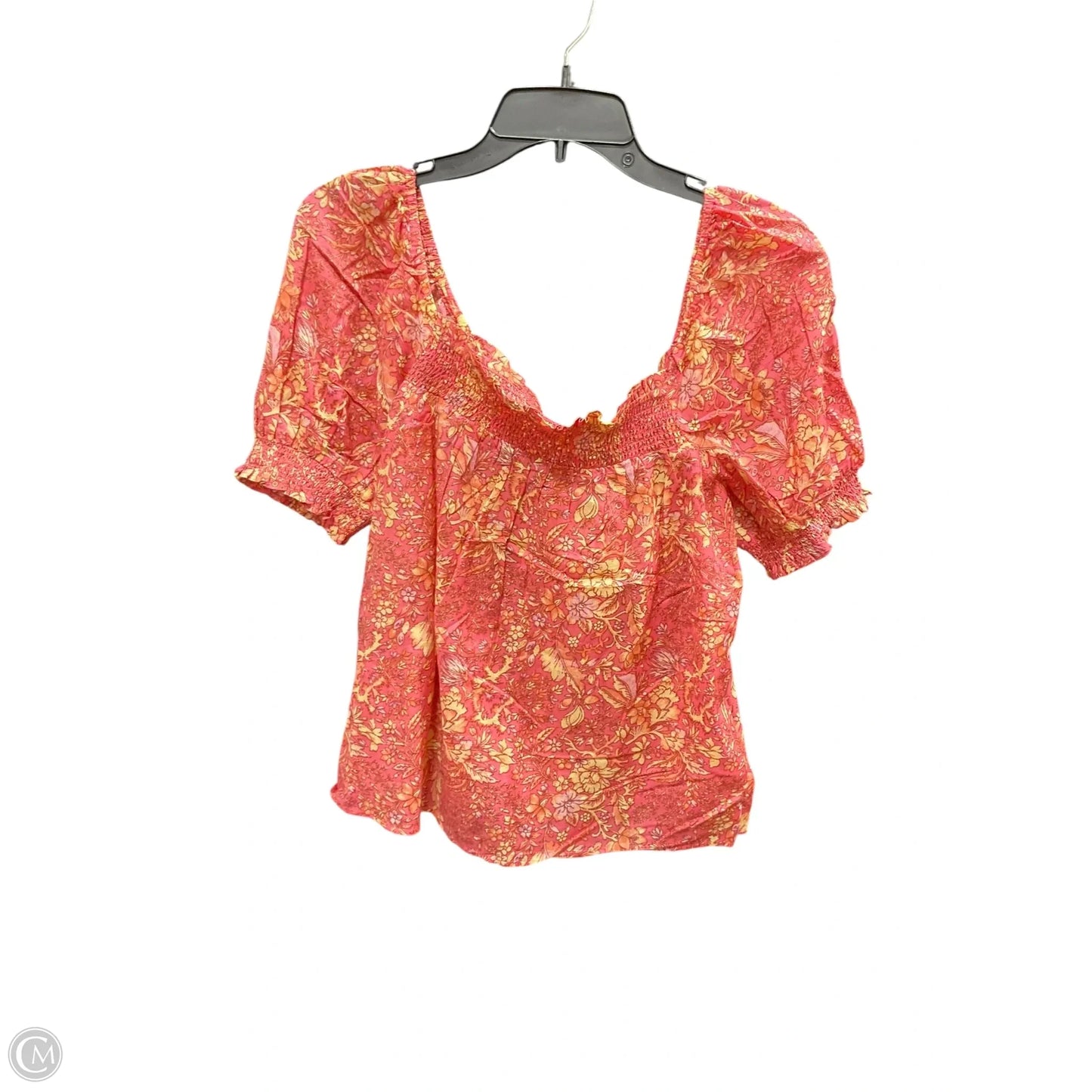 Top Short Sleeve By J. Crew In Floral Print, Size: M
