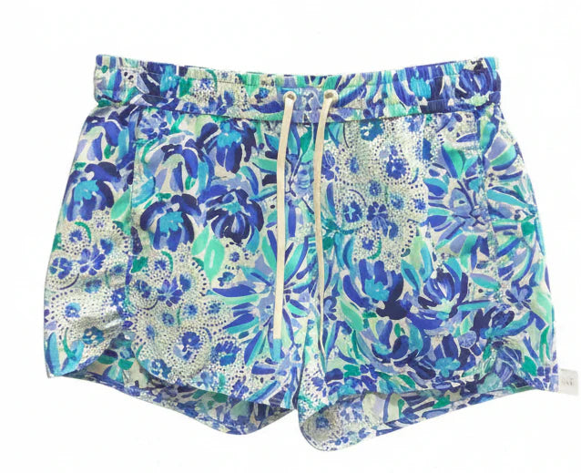 Shorts Designer By Lilly Pulitzer In Blue & Green, Size: Xs