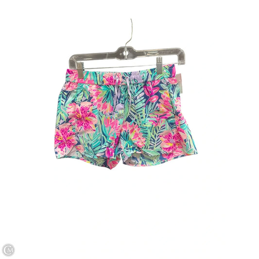 Shorts Designer By Lilly Pulitzer In Green & Pink, Size: Xs